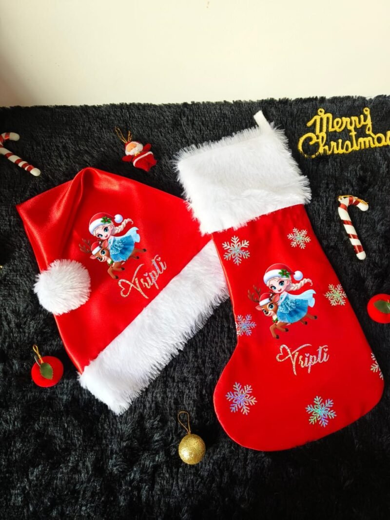 3D Christmas Stocking and Cap