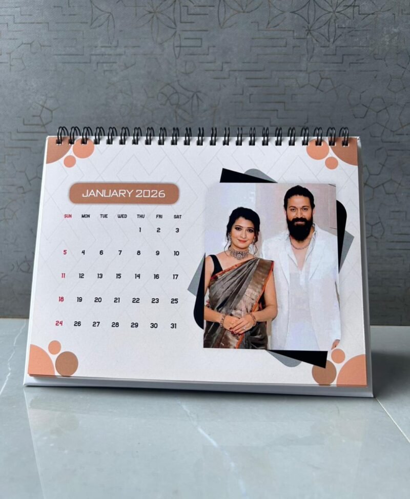 Classical Customised Table Top Calendar